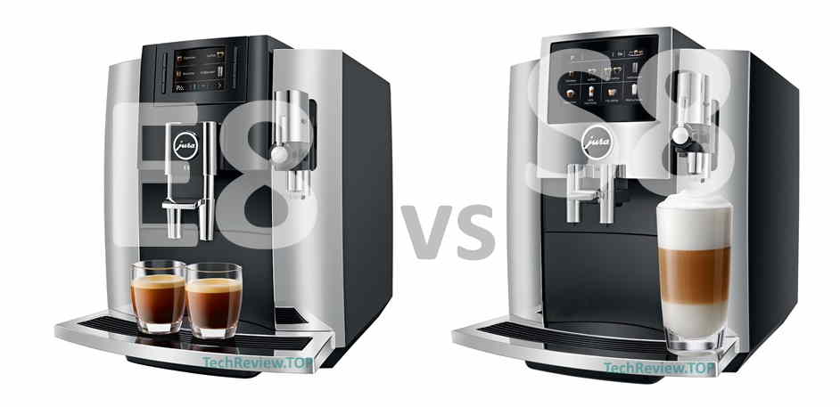 Coffee machine Jura E8 vs S8 review