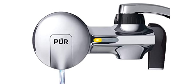 PUR faucet filter yellow light indicator