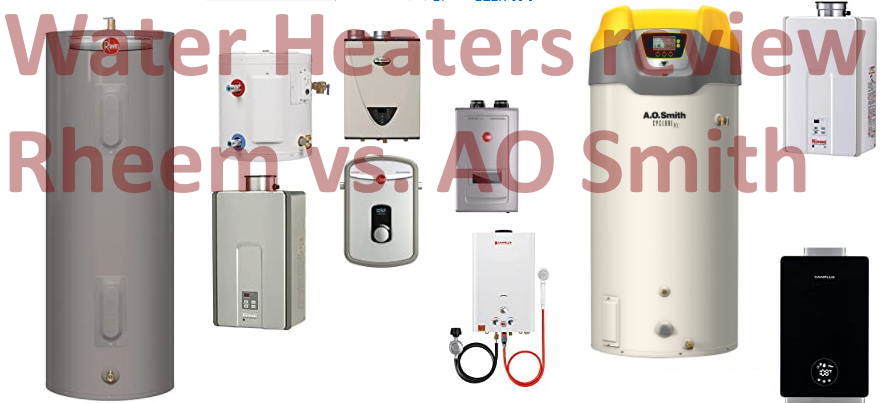 water heater Rheem Vs. AO Smith