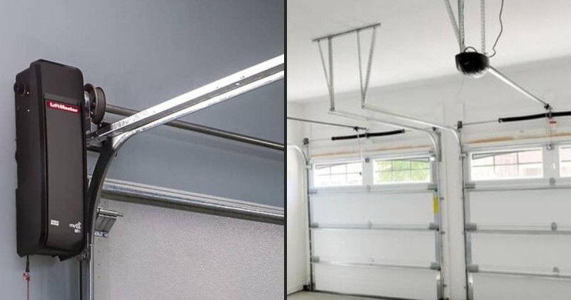 wall mount vs ceiling mount garage door opener